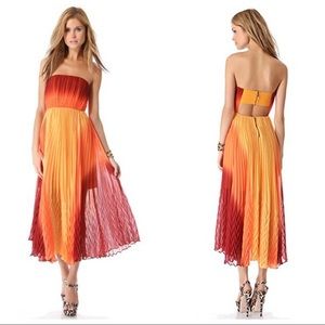 Alice + Olivia ombre strapless maxi dress size 6